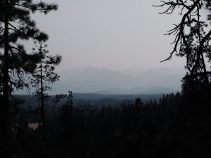 Smoky air in southern Oregon, Summer 2014.