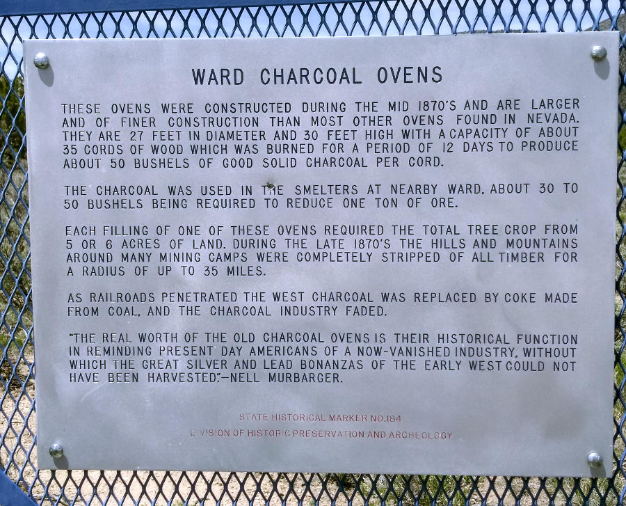 The Ward Charcoal Kilns [Photo N.P. Hill]